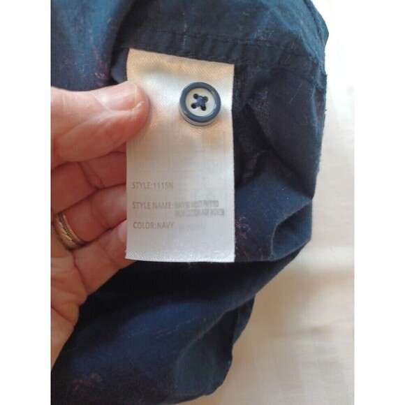 Craft+Flow Voyage short sl shirt mens L flip cuff sailboats palms beach vacation - Picture 8 of 9